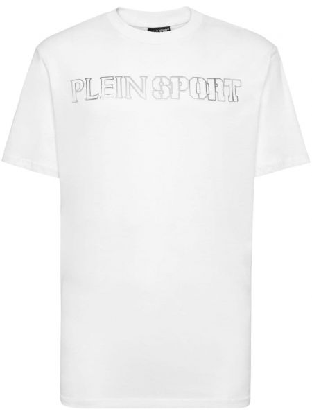 Βαμβακερή αθλητική μπλούζα με σχέδιο Plein Sport