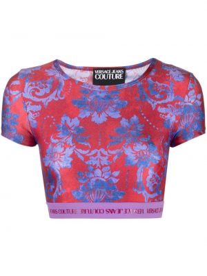 Crop top Versace Jeans Couture röd