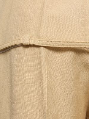 Pantalones de crepé Jacquemus beige