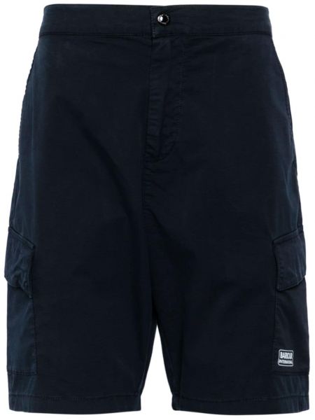 Bombažne bermuda kratke hlače Barbour International modra