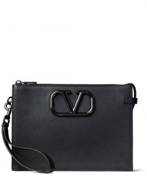 Clutch torbica Valentino Garavani crna