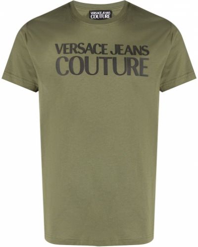 Camiseta con estampado Versace Jeans Couture verde