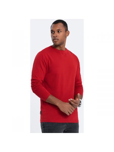 Tričko s dlouhým rukávem s dlouhými rukávy s krátkými rukávy Ombre červené