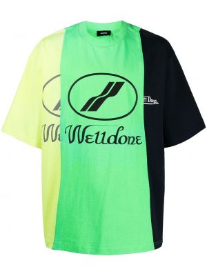 T-shirt We11done verde