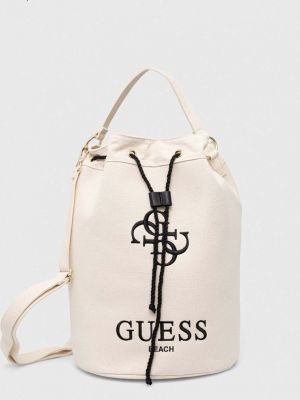 Плажна чанта Guess бежово