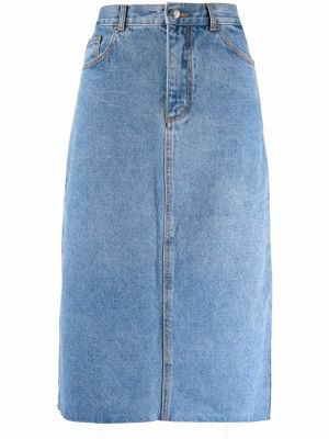 Falda de cintura alta 12 Storeez azul