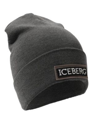 Шерстяная шапка Iceberg серая