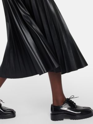 Spódnica midi z wysoką talią plisowana Mm6 Maison Margiela czarna