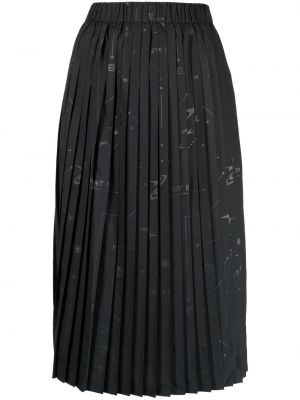 Spódnica z nadrukiem plisowana Sport B. By Agnès B. czarna
