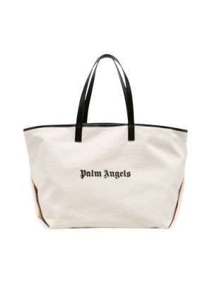 Shopper handtasche mit taschen Palm Angels weiß