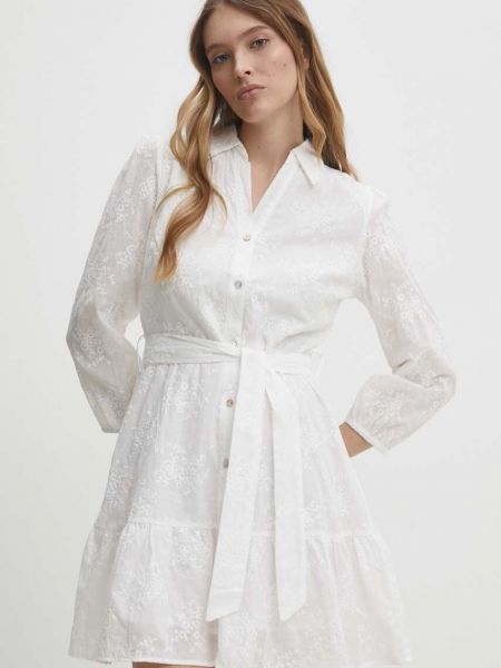 Бавовняна сукня міні Answear Lab біла