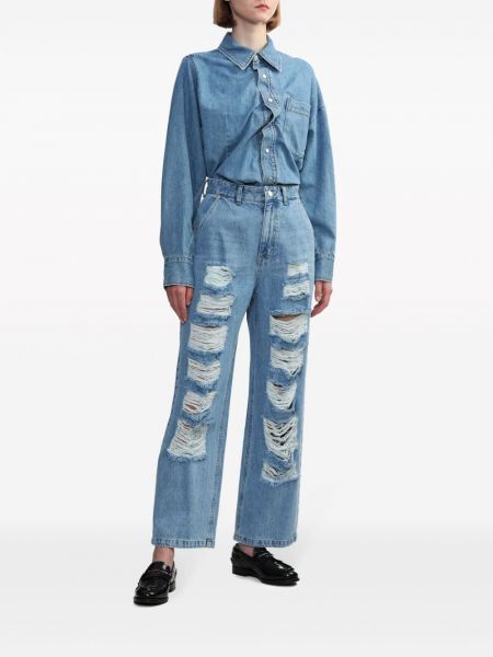 High waist jeans ausgestellt Sjyp