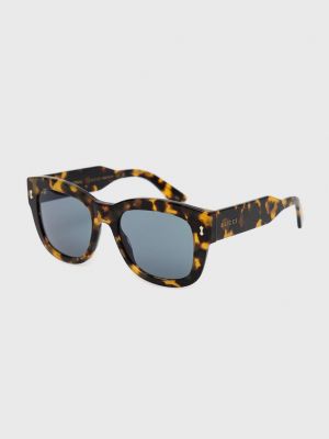 Коричневые очки солнцезащитные Gucci