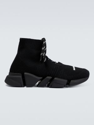 Sneakers con lacci di pizzo Balenciaga Speed nero