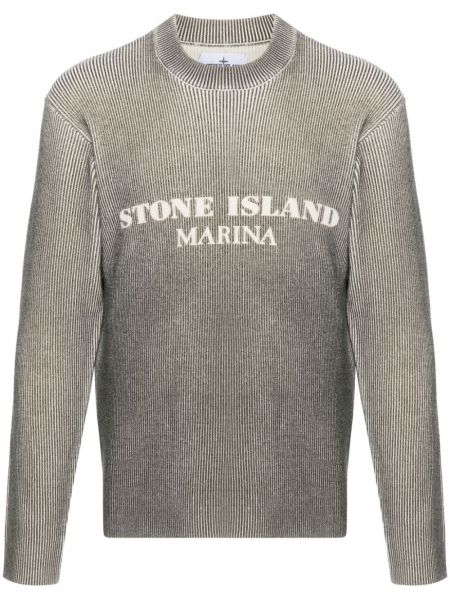 Striktrøje Stone Island grå