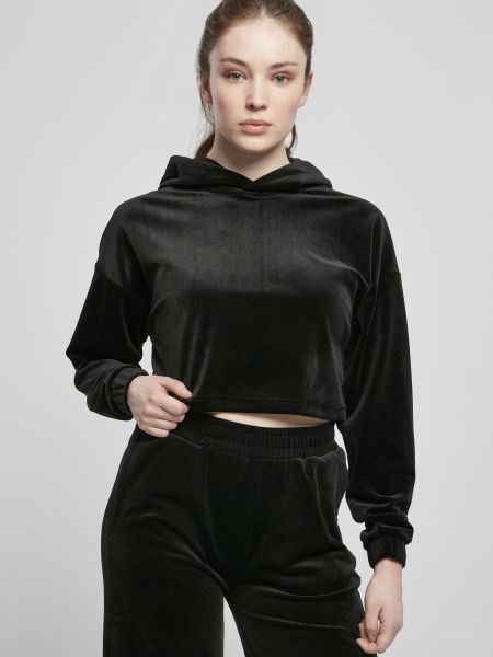 Džemperis velvetinis oversize Uc Ladies juoda