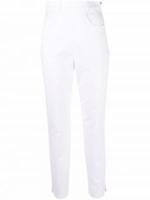 Pantalones ajustados de cintura alta Philosophy Di Lorenzo Serafini blanco