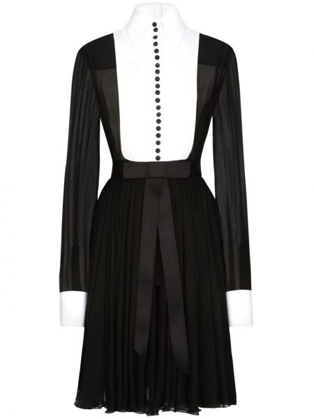 Μεταξωτή φόρεμα σε στυλ πουκάμισο Dolce & Gabbana