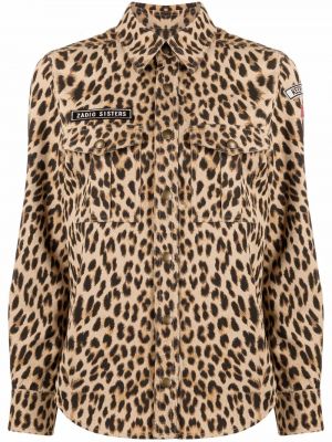 Camisa con estampado leopardo Zadig&voltaire marrón