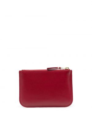 Iš natūralios odos piniginė su kišenėmis Comme Des Garçons Wallet raudona