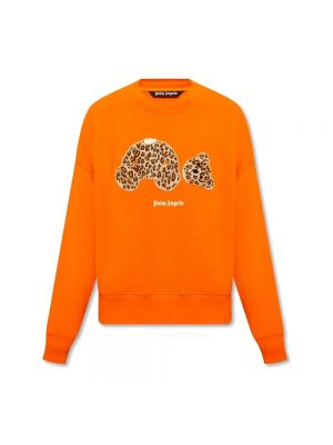 Sweatshirt aus baumwoll Palm Angels orange
