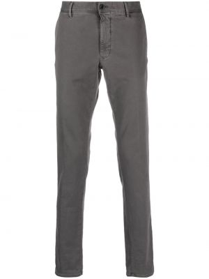 Pantaloni chino slim fit di cotone Incotex grigio