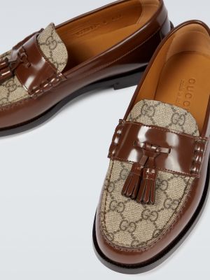 Pantofi loafer Gucci maro