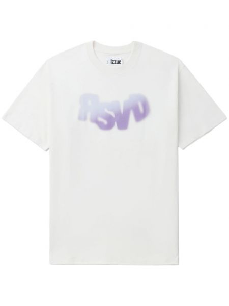 T-shirt aus baumwoll mit print Izzue weiß