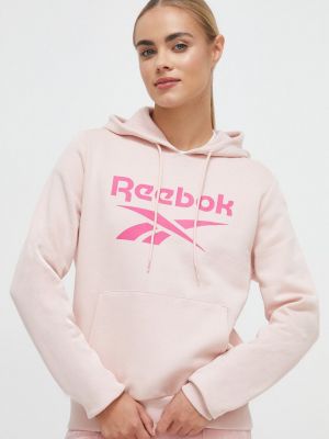 Pulover s kapuco Reebok roza