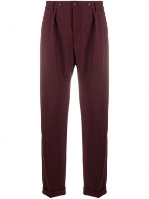 Pantalon taille haute plissé Ambush rouge