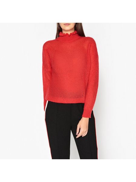 Пуловер с воротником Essentiel Antwerp, красный