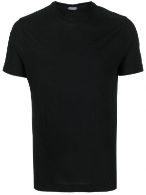 T-shirt avec manches courtes Zanone noir