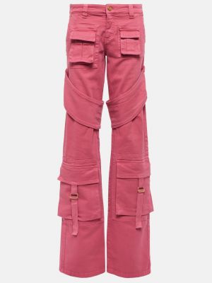 Джинсовые брюки карго BLUMARINE розовый