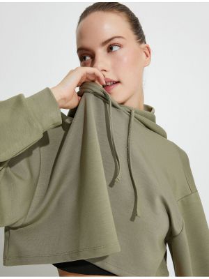 Oversize kapučdžemperis ar garām piedurknēm no modāla Koton