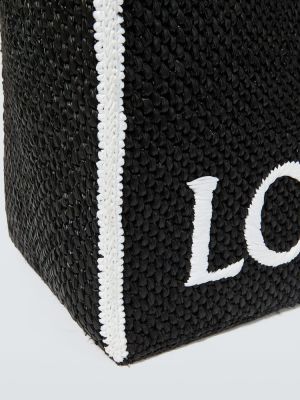 Τσάντα shopper Loewe μαύρο