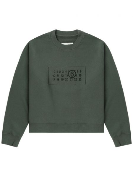 Baskılı sweatshirt Mm6 Maison Margiela yeşil