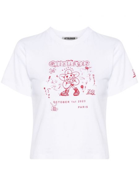 T-shirt aus baumwoll mit print Ottolinger
