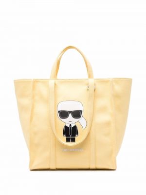 Bolso shopper Karl Lagerfeld amarillo