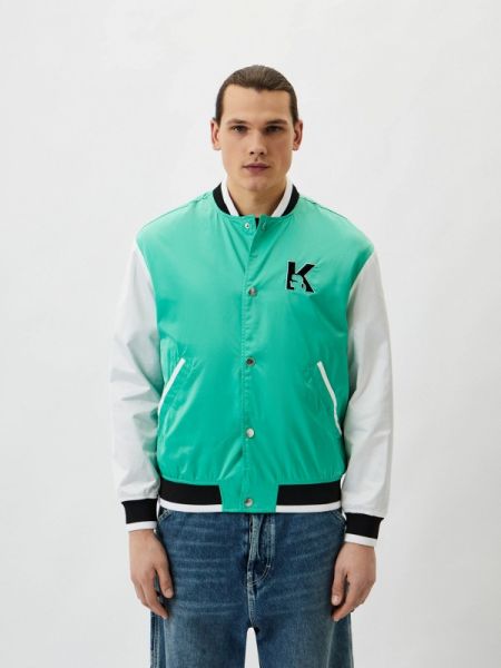 Куртка Karl Lagerfeld зеленая