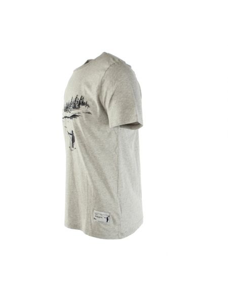 Camiseta de algodón Woolrich gris