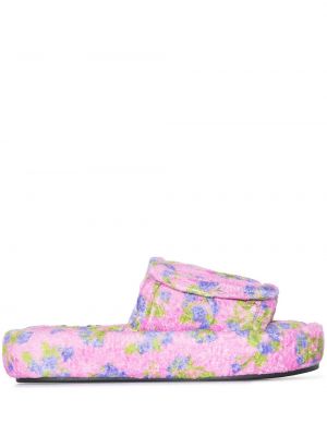 Cipele s cvjetnim printom Natasha Zinko ružičasta