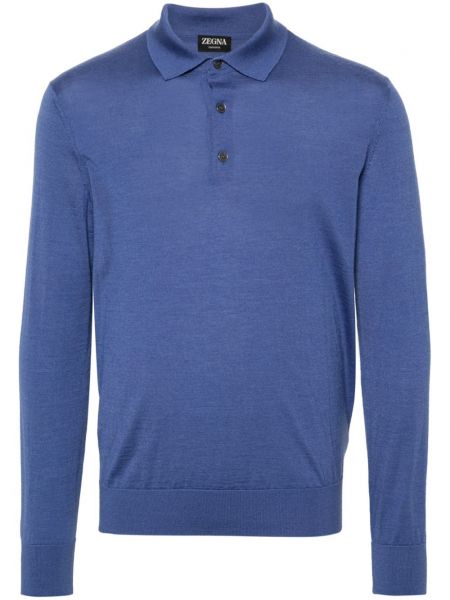 Poloshirt Zegna blå