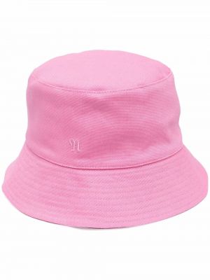 Cappello ricamato Nanushka rosa