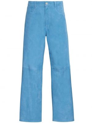 Wildleder hose ausgestellt Marni blau