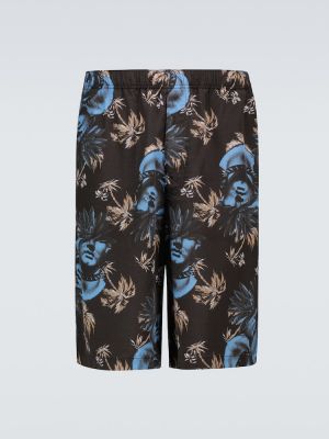 Pantaloni scurți cu model floral cu imagine Undercover