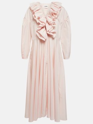 Midi haljina Jil Sander ružičasta