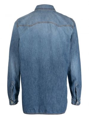 Džinsiniai marškiniai Nick Fouquet mėlyna