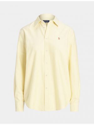 Voľná priliehavá košeľa Polo Ralph Lauren žltá