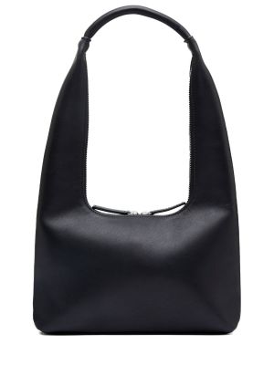 Kožená kabelka na zip St.agni černá