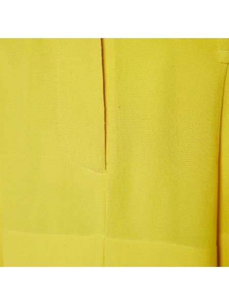 Falda de seda Balenciaga Vintage amarillo
